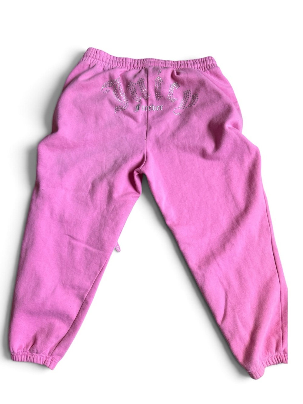 Juicy  Pink Sweatpants with Rhinestone Detail